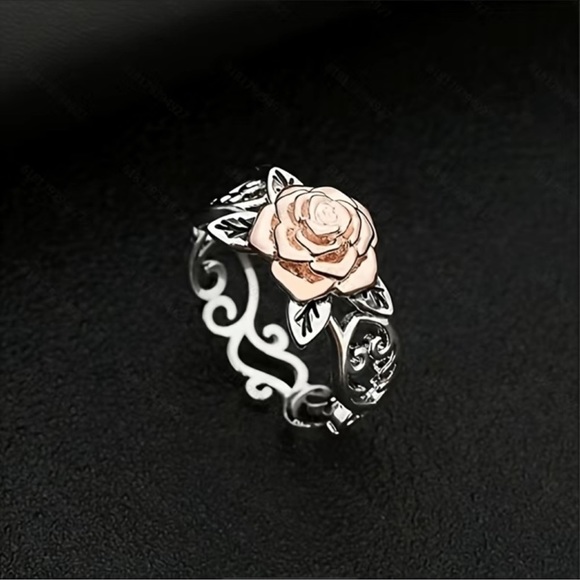 Silver Rose Gold Ring - Picture 4 of 7